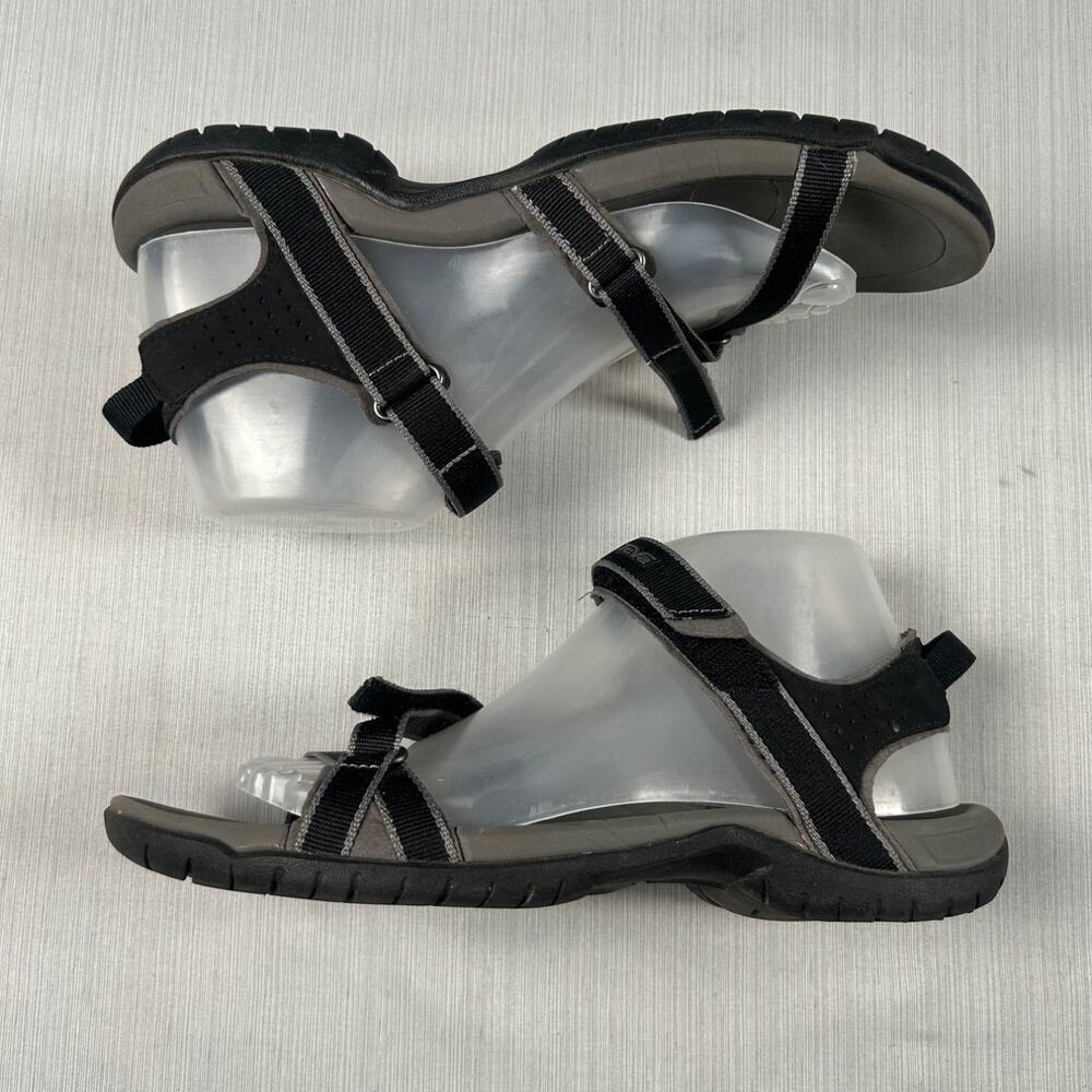Teva Verra Womens Size 9 Black Strappy Athletic Sandals